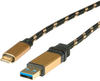 Usb Cable, 3.1 A-C Plug, 0.5M, Blk; Connector To Connector Roline - 43AC9797 - Newark, An Avnet Company