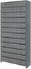 Closed Shelving, 13Shelves, 72Bins, Grey; Shelving Unit Type Quantum Storage - 44AC4597 - Newark, An Avnet Company