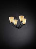 POR-8970-50-PLET-MBLK Mid. Chandeliers-Glass Up - 494498 - Capital Lighting, Inc.