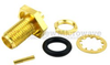 SMA Female (Jack) Bulkhead Connector For RG405 Cable, Solder - SC3039 - Fairview Microwave Inc.