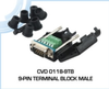 Male 9-Pin Terminal Block Connector -- CVD 0118-9TB