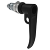 Quarter-Turn Cam Latch, Key Locking , L-Handle, Pad Locking, Sealed, Zinc Alloy, Powder Coat, Black - E5-7A-735-UU3 - Southco