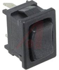 Switch, Rocker; Miniature Power; D Series - 4 Amp @ 125 VAC; SPDT; Mom.-Off-Mom. - 70128144 - Allied Electronics, Inc.