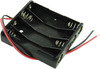 Battery Holder, 4Aaa, Wire Leads; Battery Sizes Accepted Keystone - 31C0585 - Newark, An Avnet Company