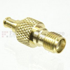 MCX Plug to SMA Female (Jack) Adapter, Gold Plated Brass Body, High Temp, 1.3 VSWR -- SM4792 - Image