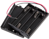 Battery Holder W/wire Leads, 4-Aaa Cell; Battery Sizes Accepted Pro Power - 99Y8313 - Newark, An Avnet Company