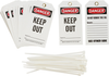 Brady B-851 Black / Red on White Polyester Equipment Safety Tag - 3 in Width - 5 3/4 in Height - 65355 - 754473-65355 - R. S. Hughes Company, Inc.