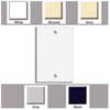 SINGLE GANG BLANK WALL PLATE WHITE -- LE-88014 - Image