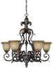 25726-BBZ Mid. Chandeliers-Glass Up - 408278 - Capital Lighting, Inc.