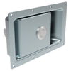 Push-to-Close Latch, Large Pivot Pawl Size, Locking, Rivet Mount, 5.2mm  dia. Holes, 23.4mm  Grip, Steel, Zinc Plated, Bright Chromate - 64-60-512-10 - Southco