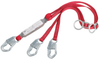 Protecta PRO Pack Red Shock-Absorbing Lanyard - 6 ft Length - 840779-01157 - 840779-01157 - R. S. Hughes Company, Inc.