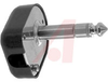 1/4in Stereo 3 Conductor Cable Mount Plug, Flat Black Plastic Handle w/Screw Ter - 70214233 - Allied Electronics, Inc.