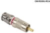CONNECTEC RCA RG59 CATV (Nickel) - CM-RG59U-RCA - Visual Sound, Inc.