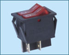 Double-poles Rocker Switch -- RS-2101-1B ON-OFF - Image