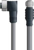 DN4110066F10 - LAPP UNITRONIC® DeviceNet Cordsets 14 & 18 AWG / 1 + 1 pair Bus - Gray PVC - 7/8 in Female 90 deg / M12 Female connectors - 10m - OLFDN4110066F10 - Lapp Tannehill