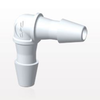 Elbow Connector, Barbed, White - HE230 - Qosina Corp.