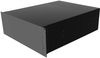 Rack Mount Cabinet, 4U, Alum, Black; Rack U Height Hammond - 57AC6213 - Newark, An Avnet Company