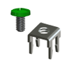 Low Profile PC Mount w/ Green Screw-Unassembled - 8195-6 - Keystone Electronics Corp.