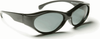 Solitaire Over-The-Glass Sunglasses with Black Oval Fashion - 2B790A - Safety Glasses USA