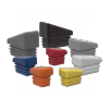 Plugs for Rectangular Tubes with Angled Top - RC2015MB - MOCAP LLC