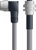 DN4110092F05 - LAPP UNITRONIC® DeviceNet Cordsets 14 & 18 AWG / 1 + 1 pair Bus - Gray PVC - 7/8 in Male 90 deg / M12 Female Bulkhead connectors - 5m - OLFDN4110092F05 - Lapp Tannehill