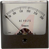 AC Voltage Meter, 0-300ACV, Iron-Vane; High Density Black Plastic; + 2% - 70209379 - Allied Electronics, Inc.