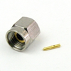 2.92mm Male (Plug) Connector for RG405, RG405 Tinned, .086 SR Cable, Solder, Passivated Stainless Steel Body, Length 0.409 In -- SMC292-085M - Image