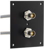 2 JACK PANEL INSERT BULKHEAD REAR MOUNT TRB 3 LUG NON ISOLATED BEND RELIEF SPRING JACK WITH M17/176-00002 LEAD 12