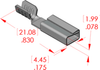 Cordset Receptacle Terminal - 14121 - ETCO Incorporated