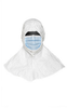 Dupont Micro-Clean Sterile White Universal Cleanroom Hood - Full Face Opening - ISO Class 4 Rating - Ties on Side Fitting - 9820 - 9820 - R. S. Hughes Company, Inc.