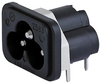 Iec C6 Inlet, 2.5A, 250Vac, Tht, Panel; Iec Connector Type Schurter - 23M1991 - Newark, An Avnet Company