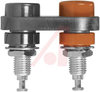 Jack, Banana; Insulated Double Banana Jack; 2500 V (RMS) (Max.); 15 A; Black - 70197933 - Allied Electronics, Inc.