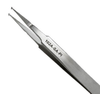 Excelta Two Star Utility Tweezers 102A-SA-PI - Stainless Steel SMD Paddle Angled Tip - 4 1/2 in Length - EXCELTA 102A-SA-PI - R. S. Hughes Company, Inc.