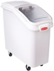Rubbermaid Slant Front Ingredient Bins With Sliding Lid & Scoop - 9732 - U.S. Plastic Corporation