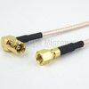 SMC Plug (Male) to RA SMB Plug (Male) Cable RG316 Coax Up To 3 GHz in 48 Inch - FMC1826315-48 - Fairview Microwave Inc.