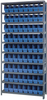 Open Shelving, 10Shelves, 72Bins, Blue; Shelving Unit Type Quantum Storage - 44AC8832 - Newark, An Avnet Company
