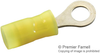 Terminal, Ring Tongue, #6, 24Awg, Yellow; Stud Size - Metric Amp - Te Connectivity - 74AC3004 - Newark, An Avnet Company