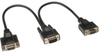 VGA Monitor Y Splitter Cable, High Resolution (HD15 M to 2x HD15 F), 1-ft. -- P516-001-HR