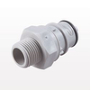 Coupling Insert, In-Line Pipe Thread, Shutoff - HFCD24812 - Qosina Corp.