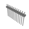 Headers, Male Pins - 612-MTMM-112-12-T-S-100-ND - DigiKey