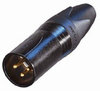 Neutrik NC3MXXBD Male Cable End XLR Black/Gold Bulk - NEUNC3MXXBD - HAVE, Inc.