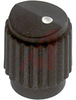 Knob; Polycarbonate; Round Skirted w Dot; Black; 0.125 in. Round; 0.5 in. - 70206843 - Allied Electronics, Inc.