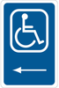 Brady B-959 Aluminum Rectangle Blue Disabled Parking & Building Access Sign - 12 in Width x 18 in Height - 91352 - 754476-91352 - R. S. Hughes Company, Inc.