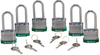Brady Green Steel 5-pin Keyed & Safety Padlock 51292 - 1 9/16 in Width - 1 1/3 in Height - 17/64 in Shackle Diameter - 2 Key(s) Included - 754476-51292 -- 754476-51292 - Image