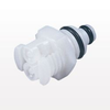 Twin Tube™ Coupling Insert, In-Line Hose Barb, Straight Thru - PTC22020 - Qosina Corp.