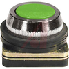 Pushbutton, Non-Illuminated, Flush Operator, Green, Momentary, 30mm, 10A, 500V - 70156629 - Allied Electronics, Inc.