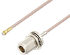 Snap-On MMBX Plug to N Female Bulkhead Cable 24 Inch Length Using RG316 Coax - PE3C4023-24 - Pasternack