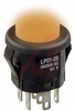 Switch, Pushbutton, SHORT BODY, SPDT, ON-(ON), BRIGHT RED LED, WHITE CAP - 70192020 - Allied Electronics, Inc.