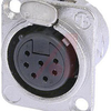 Connector, Receptacle, 7 Pole, Female, Nickel Housing - 70088282 - Allied Electronics, Inc.