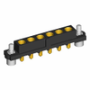 6 Pos. Female SIL Vertical Throughboard Conn. Jackscrews - M80-4000000F2-06-321-00-000 - Harwin Plc